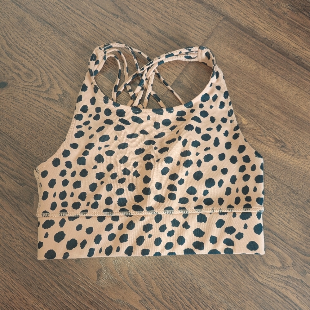 Threads 4 Thought Leopard Print Sports Bra Size XS